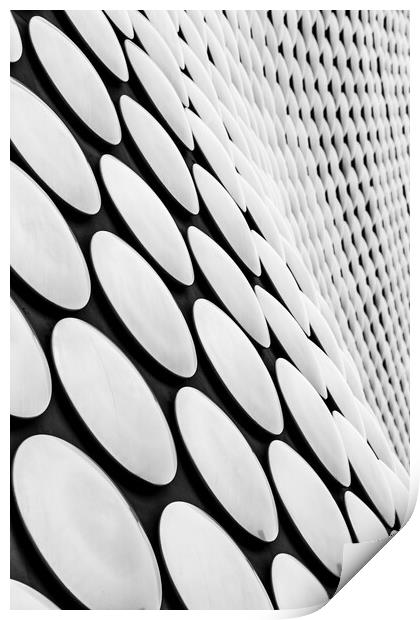 Layers of discs surround the Selfridges Building Print by Jason Wells