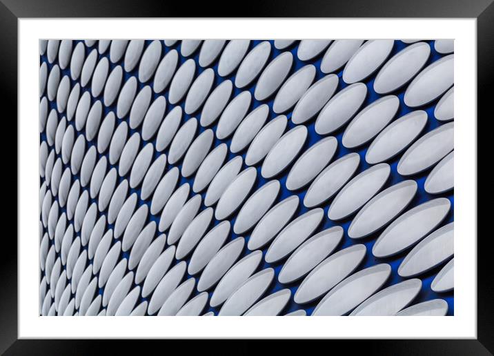 Twists and curves of the Selfridges Building Framed Mounted Print by Jason Wells
