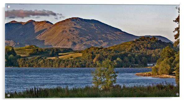 Sundown at Loch Awe Acrylic by Joyce Storey