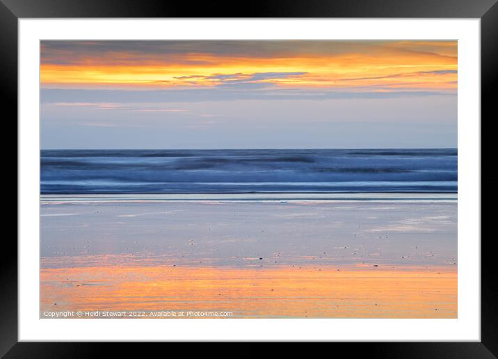 Abstract Sunset Framed Mounted Print by Heidi Stewart