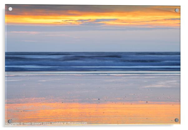 Abstract Sunset Acrylic by Heidi Stewart