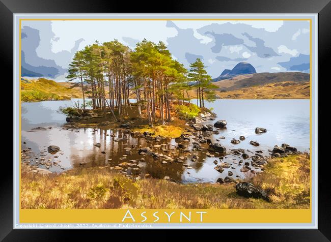 Assynt Framed Print by geoff shoults