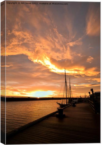 Portrait of an October Sunrise Canvas Print by Jim Jones