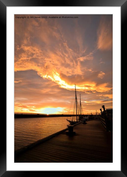 Portrait of an October Sunrise Framed Mounted Print by Jim Jones