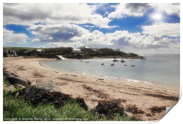 Boat's in Old Town Bay  Print by Stephen Hamer