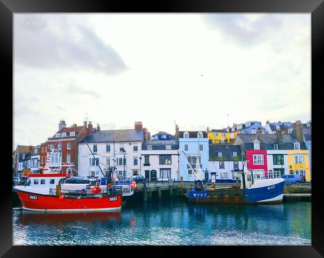 Serenity of Weymouth Harbour Framed Print by Les Schofield