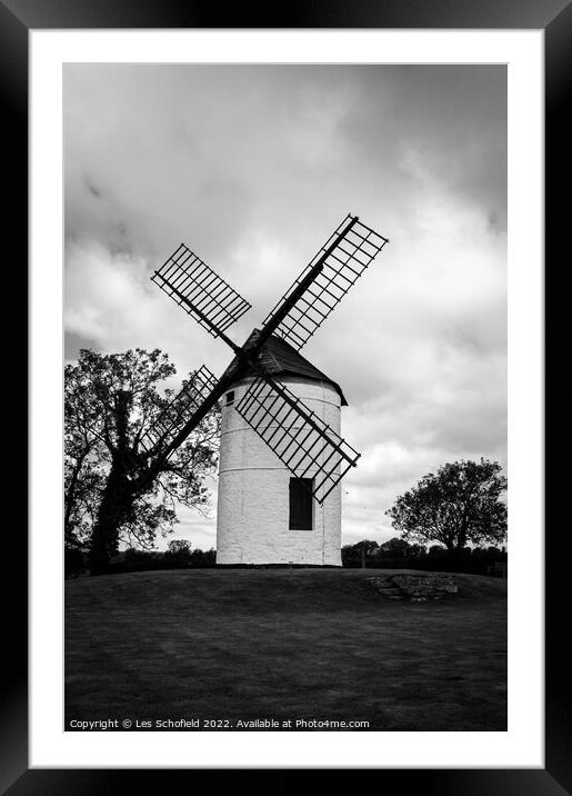 Majestic Ashton Windmill Framed Mounted Print by Les Schofield