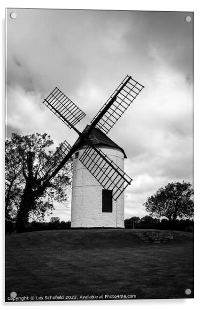 Majestic Ashton Windmill Acrylic by Les Schofield