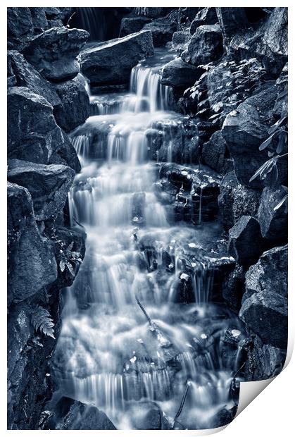 Endcliffe Park Waterfall Print by Darren Galpin
