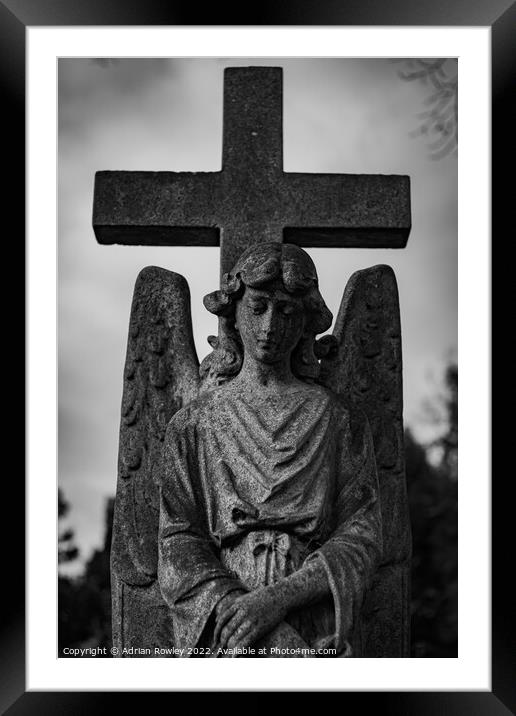 Weeping Angel Framed Mounted Print by Adrian Rowley