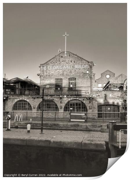 Buzzing Heart of Camden. Dingwalls. Print by Beryl Curran