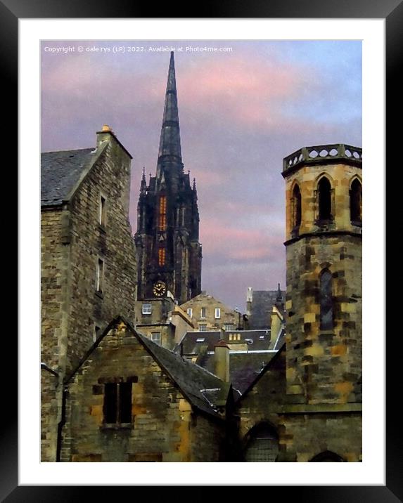 EDINBURGH-OLD TOWN Framed Mounted Print by dale rys (LP)