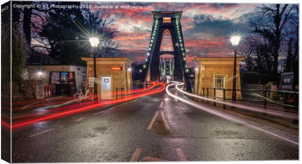 The Clifton Suspension Bridge Canvas Print by K7 Photography