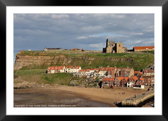 Whitby Coastline North Yorkshire Framed Mounted Print by Tom Curtis