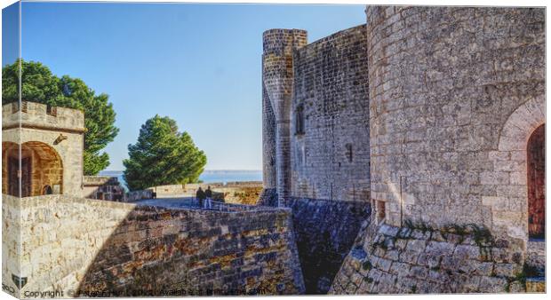 The Castle Walls Canvas Print by Peter F Hunt