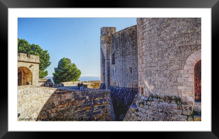 The Castle Walls Framed Mounted Print by Peter F Hunt