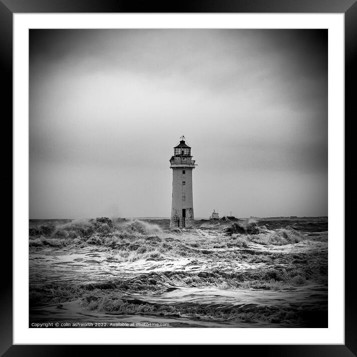 Perch Rock Lighthouse #1 of 5 Framed Mounted Print by colin ashworth