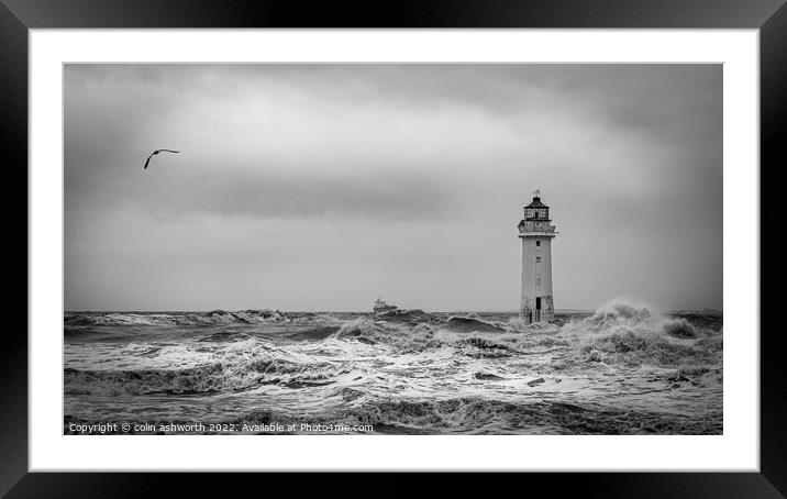 Perch Rock Lighthouse #2 of 5  Framed Mounted Print by colin ashworth