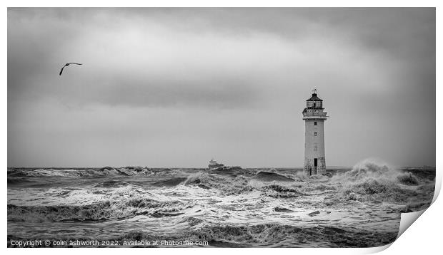Perch Rock Lighthouse #2 of 5  Print by colin ashworth