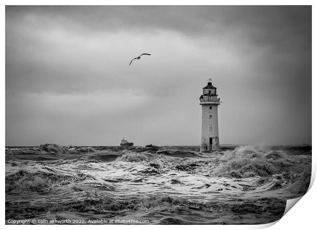 Perch Rock Lighthouse #3 of 5  Print by colin ashworth