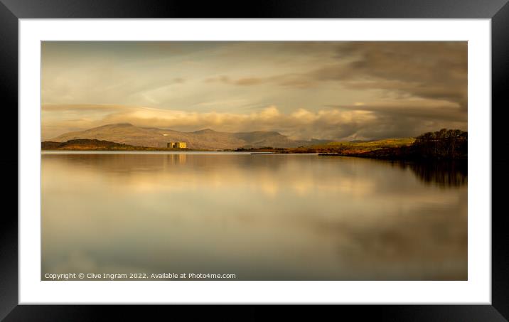 Majestic Reflections of Llyn Trawsfyndd Framed Mounted Print by Clive Ingram