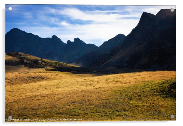 Majestic Arcalis Mountains - CR2110-5914-GLA Acrylic by Jordi Carrio