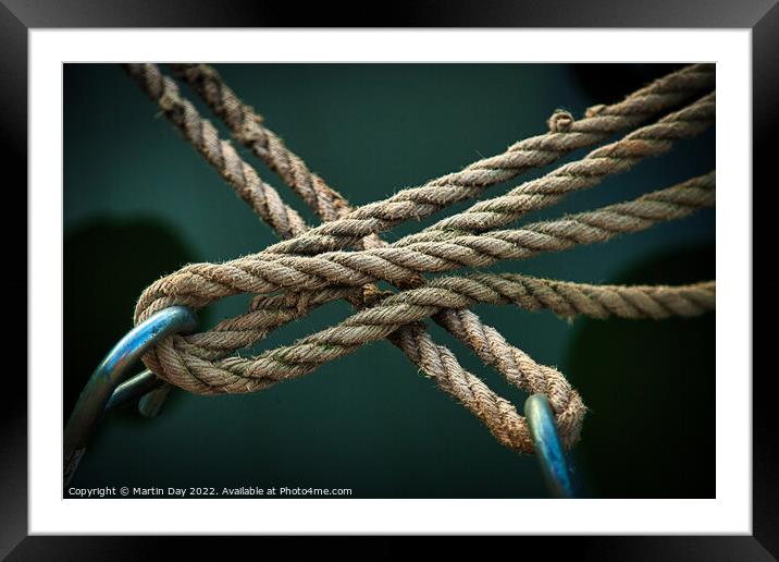 Secure Mooring Framed Mounted Print by Martin Day