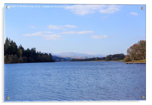 Loch Ken Scotland Acrylic by Richard Long