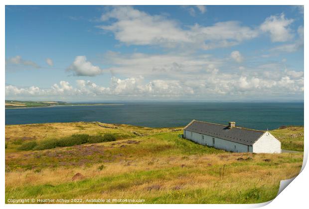 View from Mull of Galloway Print by Heather Athey