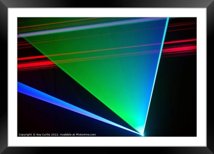 Laser 1 Framed Mounted Print by Roy Curtis