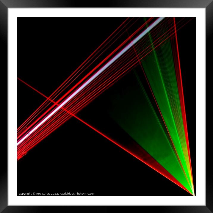 Laser 2 Framed Mounted Print by Roy Curtis