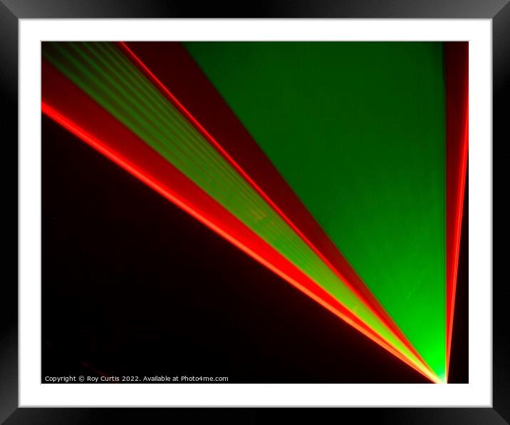 Laser 3 Framed Mounted Print by Roy Curtis