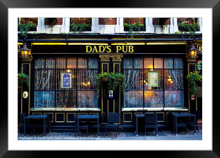Dads Pub Framed Mounted Print by David Pyatt