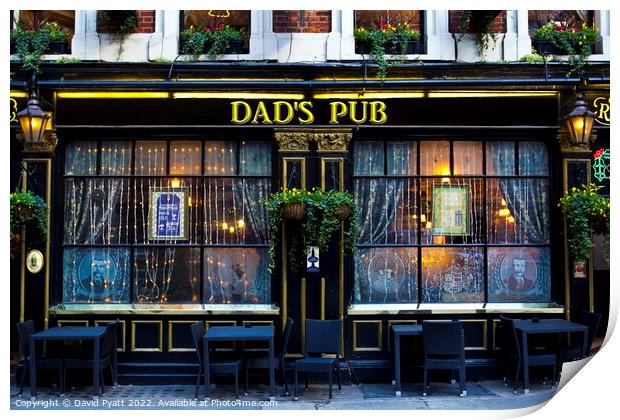 Dads Pub Print by David Pyatt