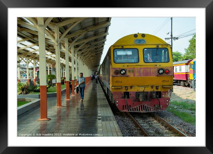 Chiang Mai Station Framed Mounted Print by Rob Hawkins