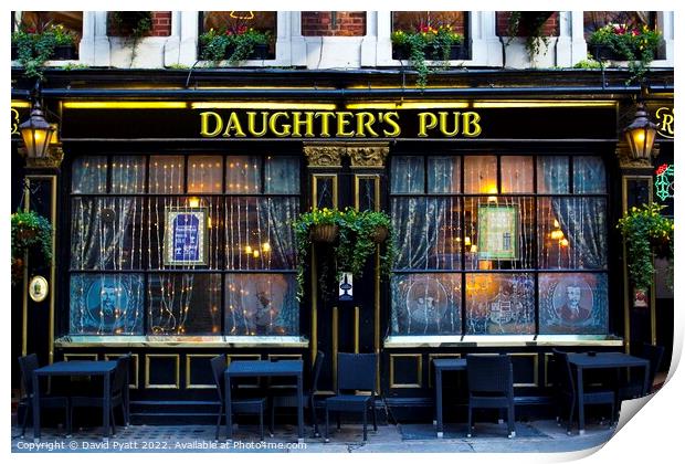 Daughters Pub Print by David Pyatt