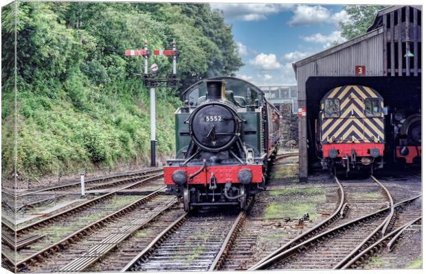 Trains through Time Canvas Print by Roger Mechan