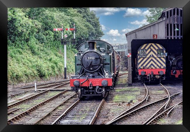 Trains through Time Framed Print by Roger Mechan