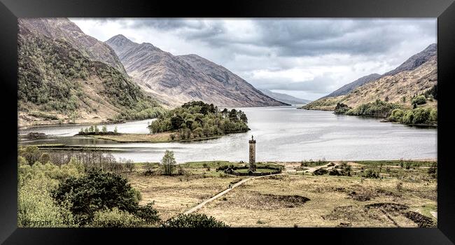 The Glenfinnan Monument and Loch Shiel Framed Print by Keith Douglas