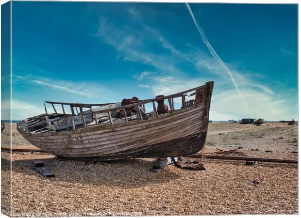 RX15 awaiting the tide Canvas Print by Mike Hardy