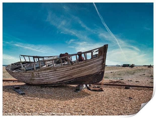 RX15 awaiting the tide Print by Mike Hardy