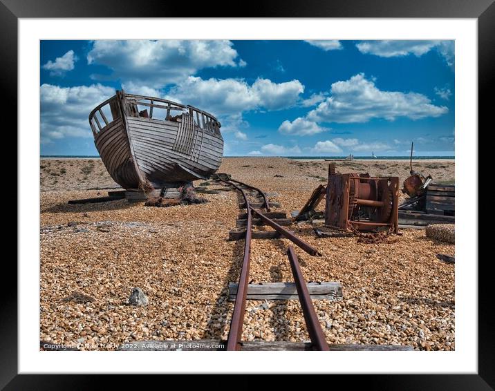 RX15 on Dungeness beach Framed Mounted Print by Mike Hardy