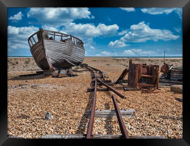 RX15 on Dungeness beach Framed Print by Mike Hardy