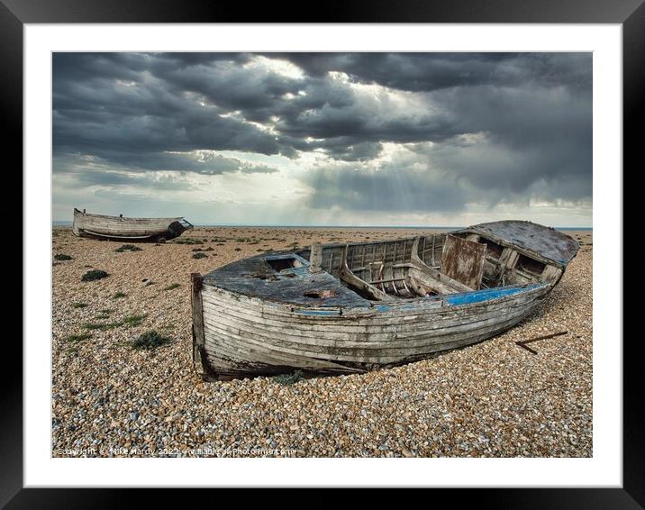 Lost to the storms Framed Mounted Print by Mike Hardy
