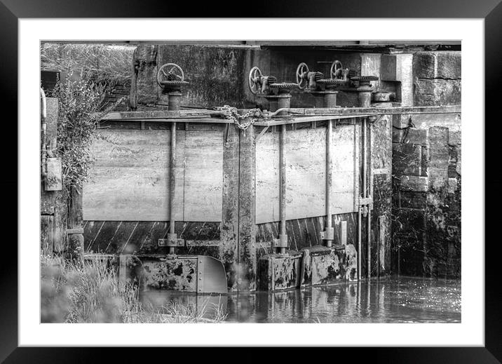 Tidal Lock Faversham Creek Framed Mounted Print by David French