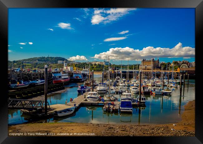 Scarborough Harbour Framed Print by Tony Millward