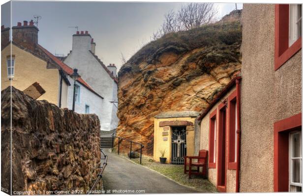 St Fillan’s Cave in Pittenweem Canvas Print by Tom Gomez