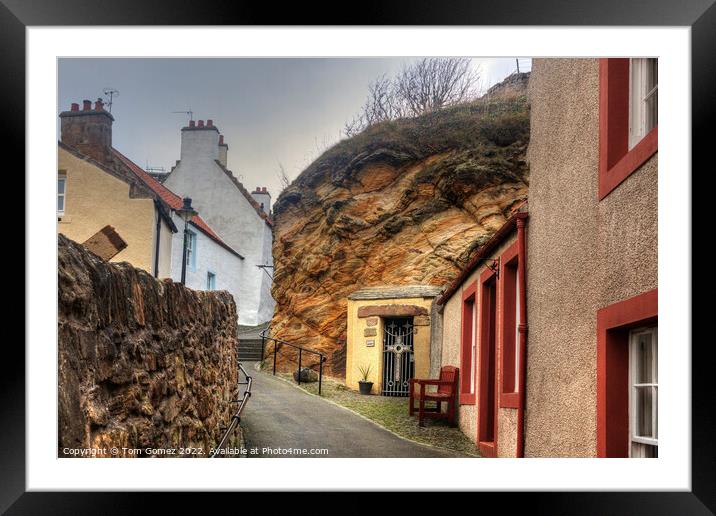 St Fillan’s Cave in Pittenweem Framed Mounted Print by Tom Gomez