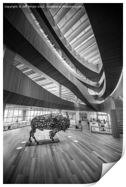 Calgary Public Library Print by Jeff Whyte