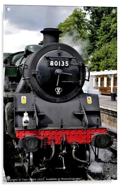 Steam Locomotive 80135 Acrylic by Tom Curtis